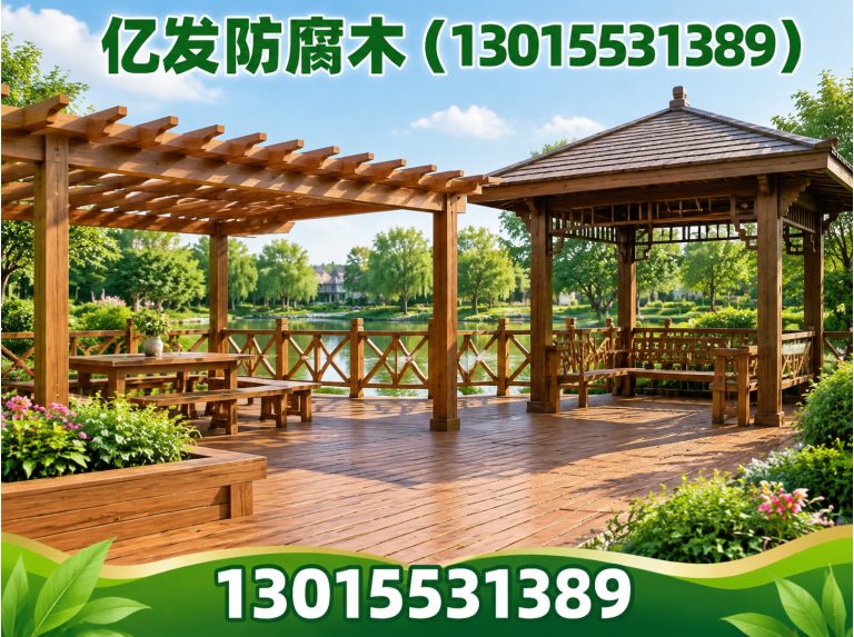 二七区防腐木工程展示图